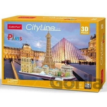 CubicFun 3D puzzle CityLine panorama Paříž 114 ks