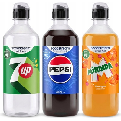 SodaStream Pepsi, Mirinda, 7up 3 x 440 ml