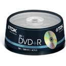 TDK DVD+R 4,7GB 16x, cakebox, 25ks (T19443)
