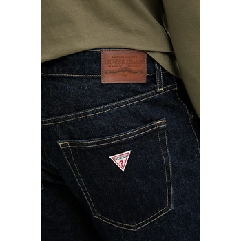 Guess Jeans Памучен панталон Guess Jeans в тъмносиньо с кройка тип чино M4BA80 D5HS1 (M4BA80.D5HS1)