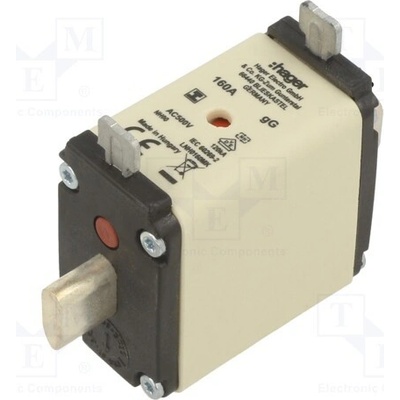 HAGER LNH0160MK Pojistka: tavná; NH00; průmyslová; 160A; 500VAC; gG
