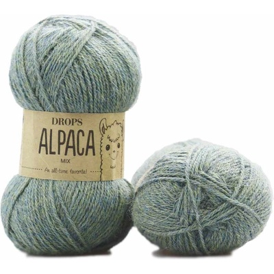 Drops Alpaca MIX 7323 zelená mlha