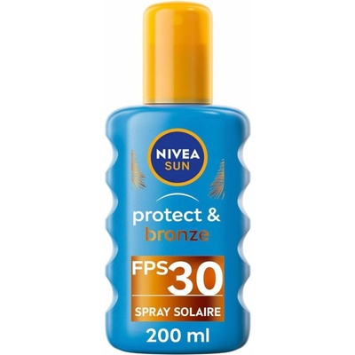 Nivea Sun Protect & Bronze olej na opalování spray podporující zhnědnutí SPF30 200 ml – Zboží Dáma