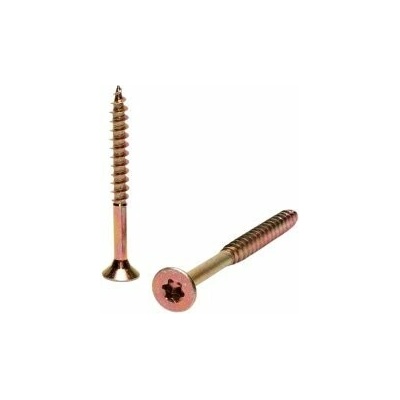 Vrut se zápustnou hlavou TORX drážka, částečný závit, ŽZ 6 x 100/60 TRX30, balení 100 ks