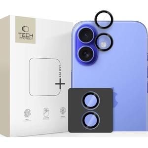 Tech-protect camring fit+ iphone 17 ЧЕРЕН КАПАК ЗА КАМЕРА (5906302319176)