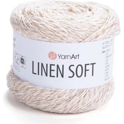 YarnArt Příze Linen soft 7303 světle béžová