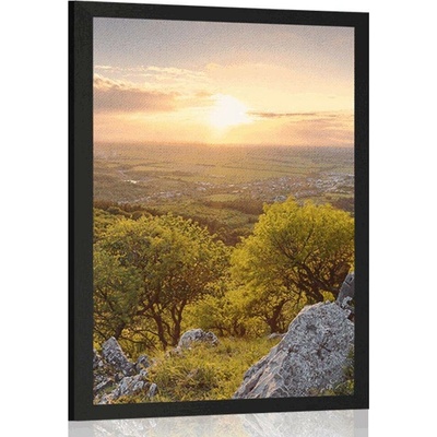 Plakát krásná příroda zalitá sluncem - 20x30 white