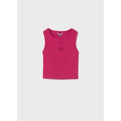 Mayoral Crop top žebro LL tmavě růžový