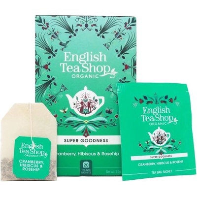English Tea Shop Čaj Brusinka ibišek a šípek bio 20 ks 36 g