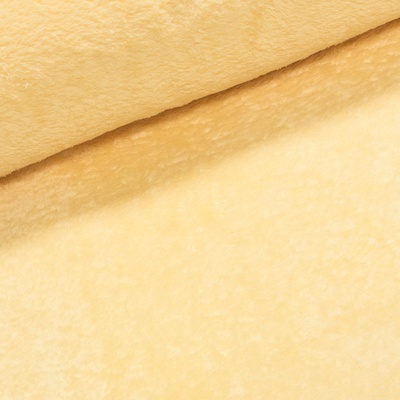 Mikroplyš / coral fleece 321 jednobarevná světle žlutá, š.160cm (látka v metráži)