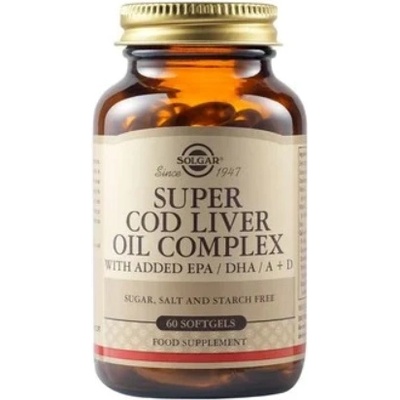 Solgar Super Cod Liver Oil Complex, 60 меки капсули, Solgar