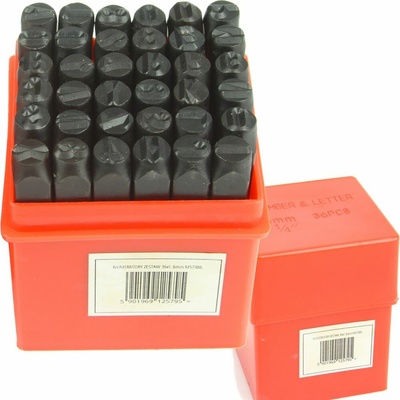 MAR-POL Raznice číslice a písmena, sada razidel 36 ks, 6 mm M57486 – Hledejceny.cz