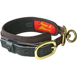 COLLAR ФАРБИРАНЕ ОВЧАРСКО КОЛИЕ с въртящо се deluxe "xs", кафяво