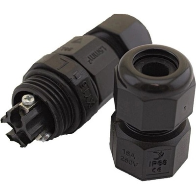 FK technics Kabelová spojka vodotěsná "I" 3x2,5 mm MINI 16A IP68