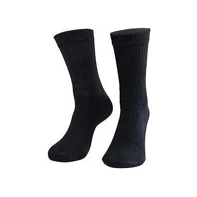 Памучни чорапи, черни размер 43 - 46