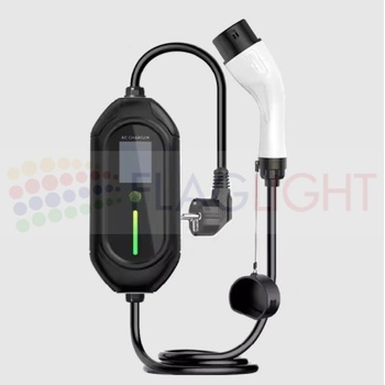 3, 5 kW Преносимо EV Зарядно Устройствo за Електромобили тип 2 , 16 A, щепсел SCHUKO (1463 FL-EU002-1)