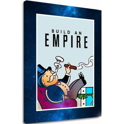 Obraz na plátne Build an Empire - Podnikateľský Citát - 30x40 cm