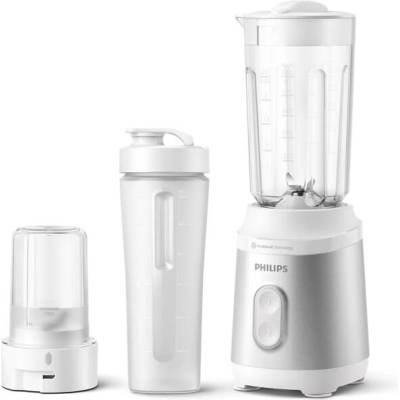 Mini Blender Series 3000 350W ProBlend 2 speed settings coffee and spices grind white bottle on the go (HR2512/90)