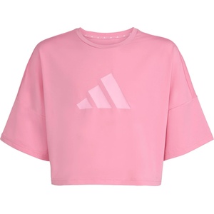 adidas Детска спортна тениска adidas Kid's Sport Icon Crop Tee Sport shirt - St Tropic Bloom / True Pink - размер 164 (EU) (704-6099-0215)