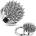 Piercingate plug s bodláky PTP00187