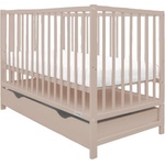 New Baby Детско креватче с чекмедже New Baby BASIC кашмир (59075)