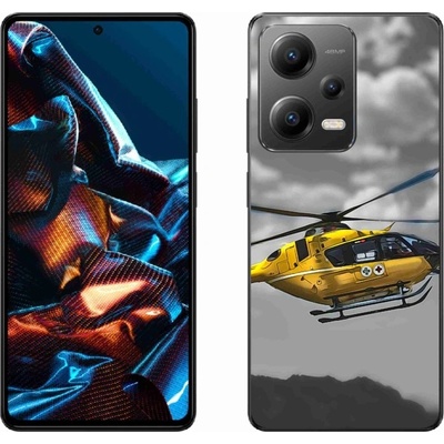 mmCase Gelové Xiaomi Redmi Note 12 Pro 5G - žlutá helikoptéra