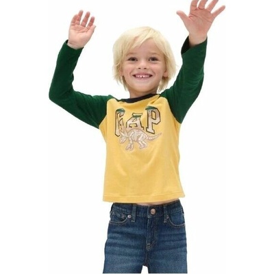 GAP V-FRCH LS Logo Raglan T žlutá
