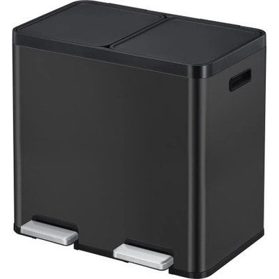 EKO-Europe EKO Кош за разделно събиране с 2 педала ESSENTIAL - 2 х 22 л. - черен (EKO 912544 - Black)
