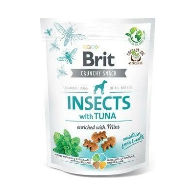 Brit Care Dog Crunchy Crack. Insec. Tuniak Mint 200 g