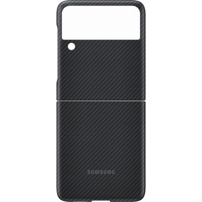 Samsung Оригинален гръб за Samsung Galaxy Z Flip 3, Aramid Cover - Черен, EF-XF711SBE (8806092640993)