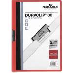 DURABLE Клипборд DURABLE Duraclip A/4 до 30 листа червен 220003 (220003)