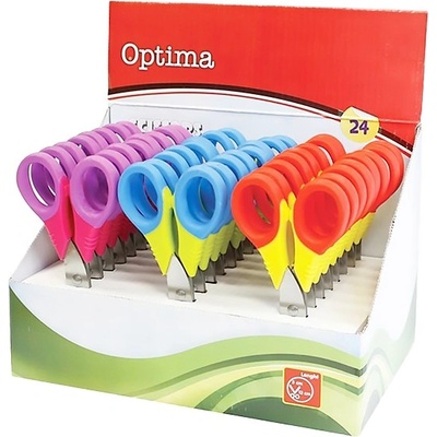 Optima Училищна ножица OPTIMA 13cm смесени цветове 100121 (100121)