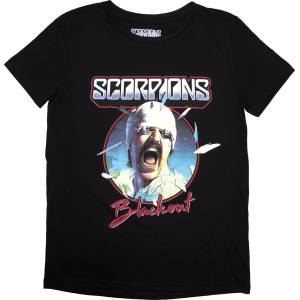 Scorpions Blackout Tour '82 (Back Print) Black M Дамски Риза (SCORTS04LB02)