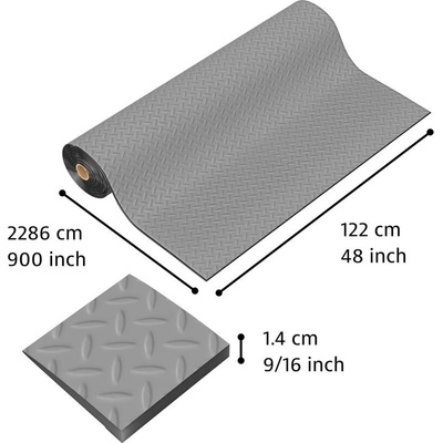 Notrax 479 Cushion Trax šedá 122cm x 22,8m