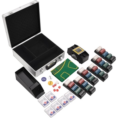 vidaXL Комплект чипове за покер 600 бр 4 г (80413)
