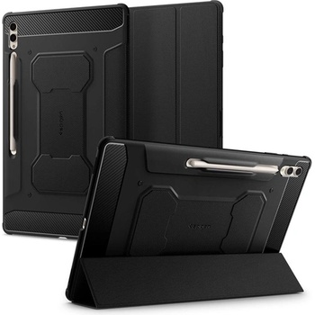 Spigen Samsung Tab S10 Ultra LTE SPIGEN RUGGED ARMOR PRO калъф с активен FLIP, поставка за молив, черен ACS06538 (ACS06538)