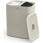 Joseph Joseph Tota 90 Liter Laundry Sorting Basket with Lid, 2 Removable Laundry Bags with Handles, Ecru Beige - 50020
