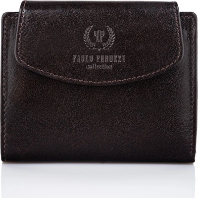 Paolo Peruzzi dámska kožená peňaženka s RFID T 12 BR hnědá