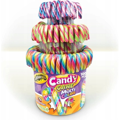 Johny Bee Candy Cane MULTICOLOR lízátko berlička 100 x 12 g