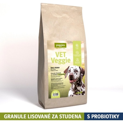Yoggies VET Veggie bez masa granule lisované za studena s probiotiky 10 kg
