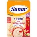Sunar mliečna kaša s 8 cereáliami jahoda, banán XXL 340 g