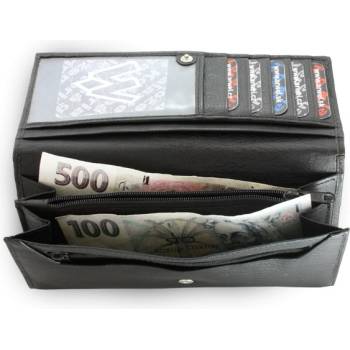 Dámska kožená listová peňaženka Arwel 2018 čierna