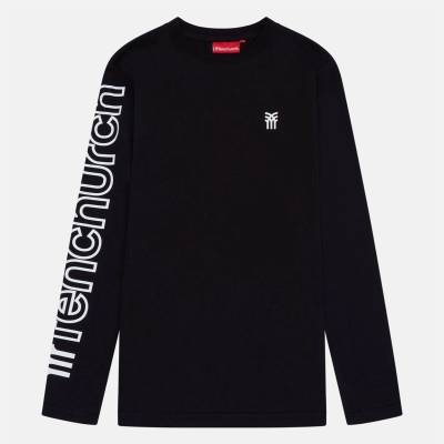 Fenchurch Тениска Fenchurch Men's Walsh Long-Sleeve T-Shirt - Black