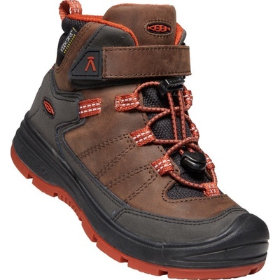 Keen dětské kotníkové boty Redwood MID WP coffee bean/picante