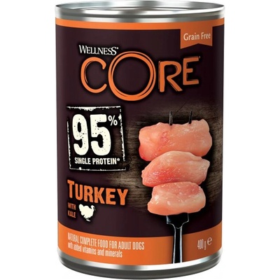 Wellness Core Dog 95% пуйка & зеле 400 г