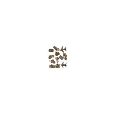 Set kovových přívěsků - cestování nezařazeno SCR11810-1005