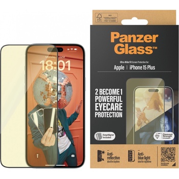 Panzer Стъклен протектор PanzerGlass за Apple iPhone 15 Plus AntiR / AntiBL UWF wA