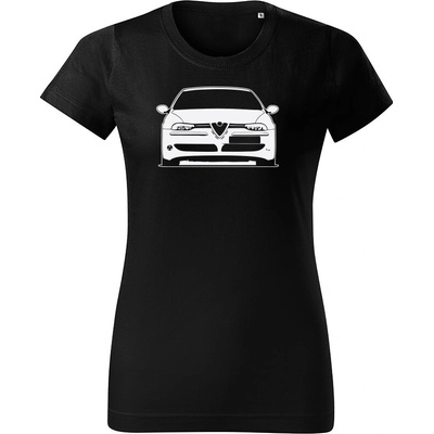 Tričko Alfa Romeo 156 dámske tričko Čierna