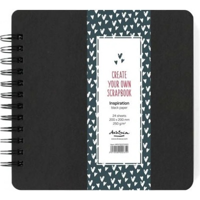 D.A. Album kroužkové Scrapbook Inspiration černé (250g/m2, 24 listů) 20x20cm – Zbozi.Blesk.cz