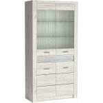 Bogdan Furniture Europe Витрина Indianapolis I-3, бял крафт